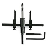 Cutter reglabil pentru gauri &icirc;n lemn si gips-carton HT03-k-02, 30-120 mm