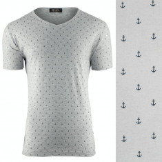 Tricou pentru barbati, gri, regular fit, casual - sailor foto