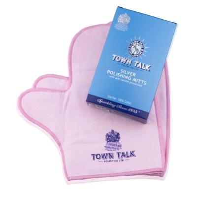 Mănuși impregnate pentru curățarea produselor din argint &amp;ndash; culoare roz foto