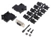 Conector D-Sub 9 Pini Mama ENCITECH, Negru, Montare pe Cablu, Lipire