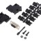 Conector D-Sub 9 pini mamă, negru