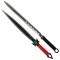 Set doua sabii de vanatoare DEPOX&reg;, Red Ronin si Dao Blade, otel inoxidabil, negru, teaca inclusa