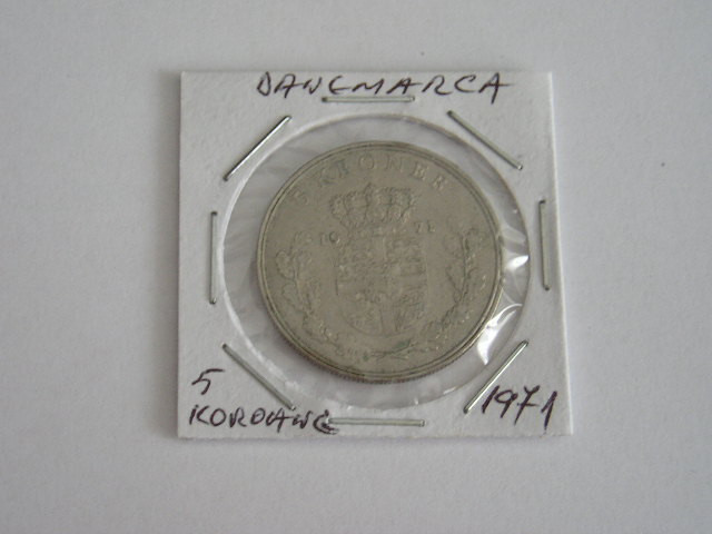 M3 C50 - Moneda foarte veche - 5 coroane - kroner - Danemarca - 1971