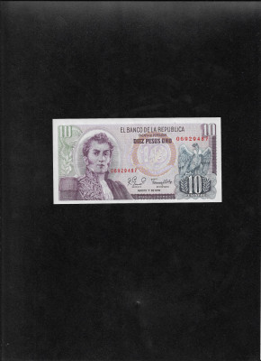 Columbia 10 pesos oro 1979 seria06929487 unc foto
