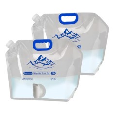 Set 2 pungi pentru apa Yilako, 2 x 7.5 l, plastic, transparent