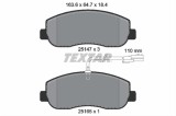 Set placute frana TEXTAR 2514701