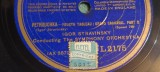 PLACA GRAMOFON / PATEFON. COLUMBIA PETROUCHKA - IGOR STRANVINSKI