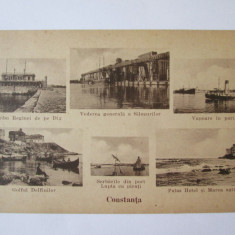 Rara! Carte poștala colaj Constanta,necirculata circa 1925,editura G.T.Constanta