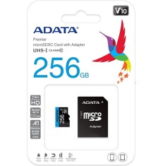 Card de memorie adata premier microsdxc 256gb uhs-i class 10 + adaptor foto