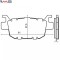 Set placute frana - Honda FES S-Wing - NSS Forza - Jazz 250cc - SH 300i - Peugeot Metropolis - Satelis 400cc (RMS)