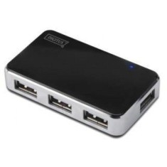 Hub 4-port USB 2.0 HighSpeed, Power Supply, black