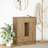 vidaXL Bufetă cu sertare și uși Stejar Artisan 73x31x90 cm 861858
