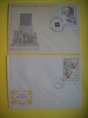 HOPCT PLIC FDC S NR 270 SET 2 FDC PAPA IOAN PAUL II 1979 POLONIA