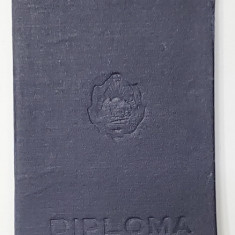 CARNET CARE ATESTA ACORDAREA DIPLOMEI DE INGINER CONSTRUCTII DE AVIOANE , INST.POLITEHNIC BUC. , 10 IUNIE 1957