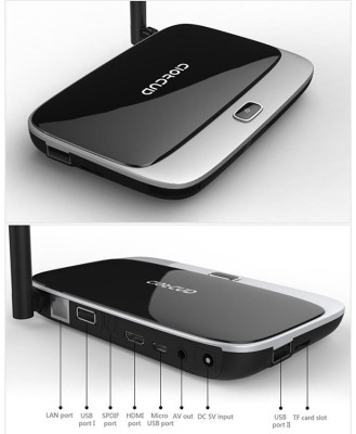 Mini PC TV box CS918G Player Amlogic S805 ARM Cortex-A5 Quad Core Android 2GB RAM DDR3 16GB Flash Wifi HDMI Bluetooth foto