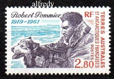 TAAF 1994, Aniversari, Robert Pommier, Caini, Fauna, serie neuzată, MNH foto