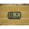 Patch Bloodtype B POS cauciuc Forest JTG