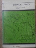 GENUL LIRIC-STUDIU INTRODUCTIV SI ANTOLOGIE DE MARGARETA IORDAN-232648