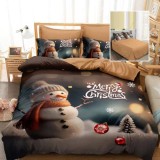 Lenjerie pat finet 3d 6 piese craciun f-xmas59