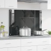 VidaXL Spate de bucătărie Gri &icirc;nchis 90 x 60 x 0.6 cm 42001246