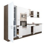 Mobilier de bucătărie Yorki 370, &icirc;n varianta cu frigider cu congelator &icirc;n partea de jos, fără blat de lucru
