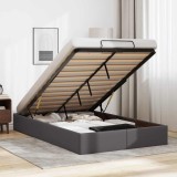 VidaXL Cadru pat otoman fără saltea gri 120x200 cm piele artificială