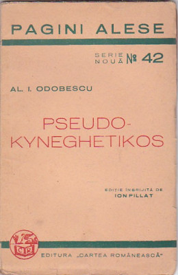 AL. I. ODOBESCU - PSEUDO-KYNEGHETIKOS ( 1941 ) foto