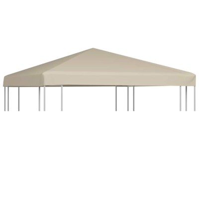 vidaXL Acoperiș de pavilion, bej, 3 x 3 m, 310 g/m&amp;sup2; foto