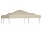 vidaXL Acoperiș de pavilion, bej, 3 x 3 m, 310 g/m&sup2; 44778