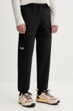 Jack Wolfskin pantaloni de exterior PRELIGHT culoarea negru, A65166