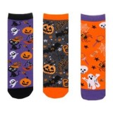 Sosete de Halloween cu Model Figurine, 3 Perechi, Multicolore, CMCLASS