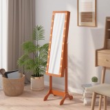 vidaXL Oglindă de sine stătătoare cu LED, 34x37x146 cm