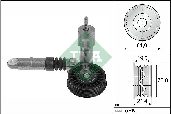 INA 534 0014 10 Intinzator curea, curea distributie