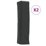 Cumpara ieftin Huse incalzitoare forma piramida 2 buc. 58x58x228cm Oxford 420D