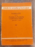 Normativ pentru realizarea pe timp friguros a lucrarilor de constructii si instalatiilor aferente