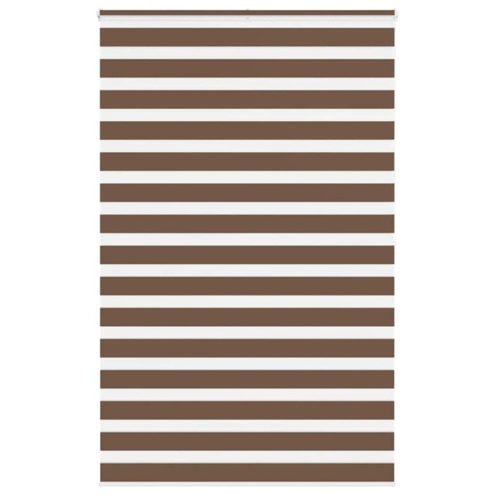 Jaluzea tip zebra maro latime tesatura 135,9 cm poliester