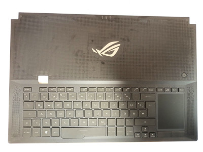 Carcasa superioara cu tastatura palmrest Laptop, Asus, ROG Zephyrus S GX701, GX701GW, GX701GV, GX701GVR, GX701GWR, GX701GX, GX701GXR, 90NR01U1-R31GE0, foto