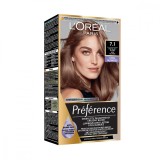 Vopsea de par permanenta cu amoniac Preference 7.1 Island, 174ml, L&#039;Oreal Paris