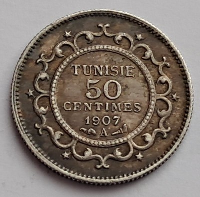 Tunisia, 50 Centimes 1907 foto