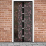 Plasa tantari pentru usa Delight, 100 x 210 cm, inchidere magnetica, model Love
