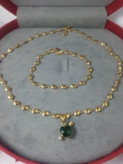 Set bijuterii Luxury Special Emerald Heart foto