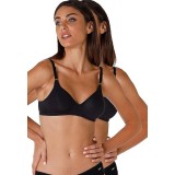 Set 2 sutiene fara armatura Lovable Cotton Line, negru, 85B - OUTLET