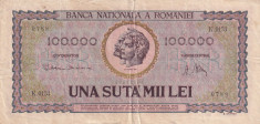 Romania 100.000 ( 1000000) Lei 25.01.1947 - Ianuarie - (K.0153-0788) P-59 foto