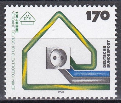 Germania 1993 - Centenarul Societății Electrotehnicienilor, MNH foto