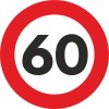 Autocolant Sticker Limita Viteza Reflectorizant - 60km h, AVEX
