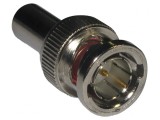 Mufă BNC Tată Drept 75&Omega; Crimpat POM Aurit -40&divide;85&deg;C