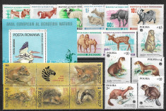 C2799 - lot timbre nestampilate Fauna MNH foto