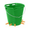 Găleată Alăptare Miei Iezi 8L, 6 Tetine + Ventile, Plastic Dur, Montaj Ușor, Suspendare Față/Spate, Fund &Icirc;nclinat, Dozare Exactă