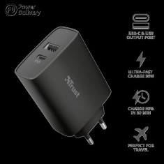 Incarcator rapid pentru perete QMAX USB C+A WALL CHARGER PD foto