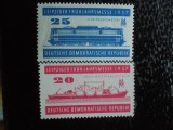 DDR-TRANSPORT,VAPOARE-SERIE COMPLETA-NESTAMPILATE, Nestampilat